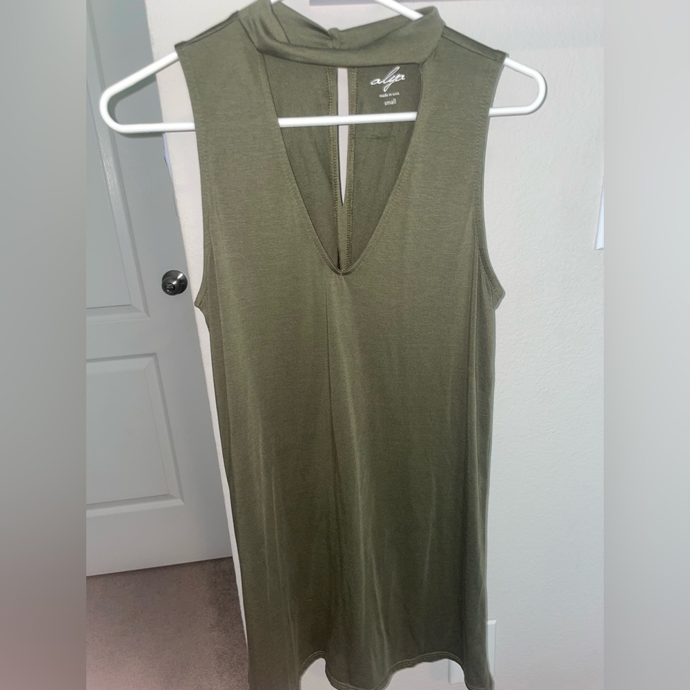 Olive Green Dress